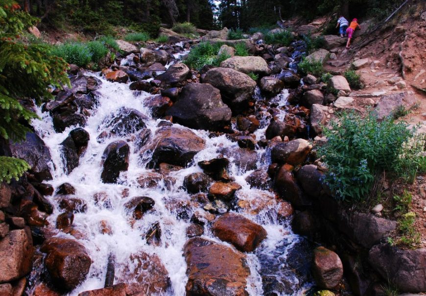 Waterfall Scrambling at Berthoud Falls Arapaho and Roosevelt National