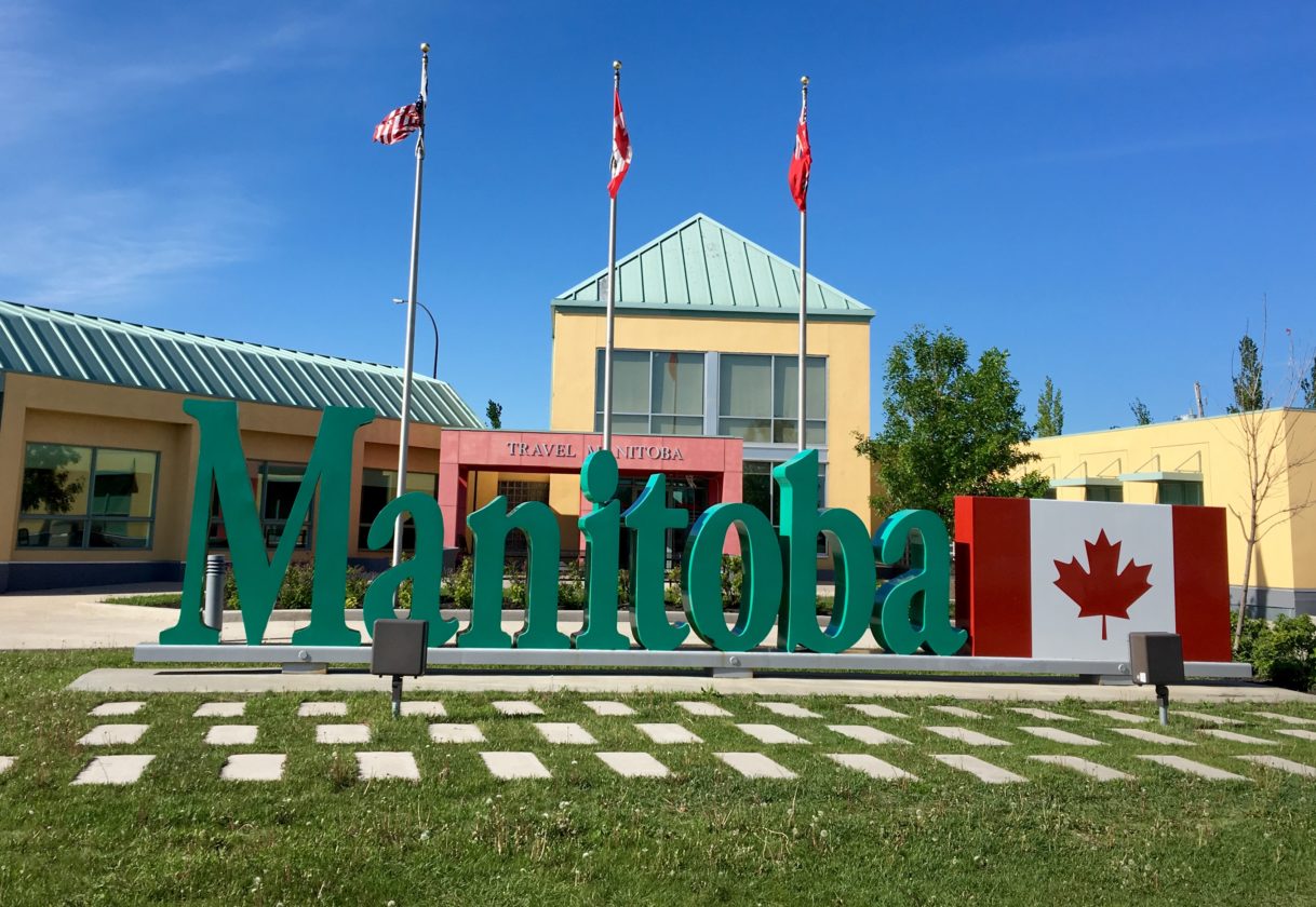 to Canada! Pembina, North Dakota into Emerson, Manitoba along