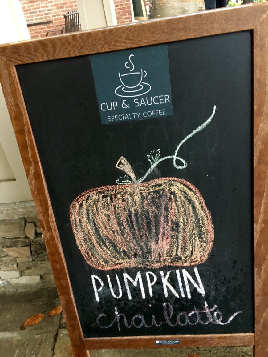 Pumpkin Chai Latte at Cup & Saucer – Brevard, North Carolina – 10/30 ...