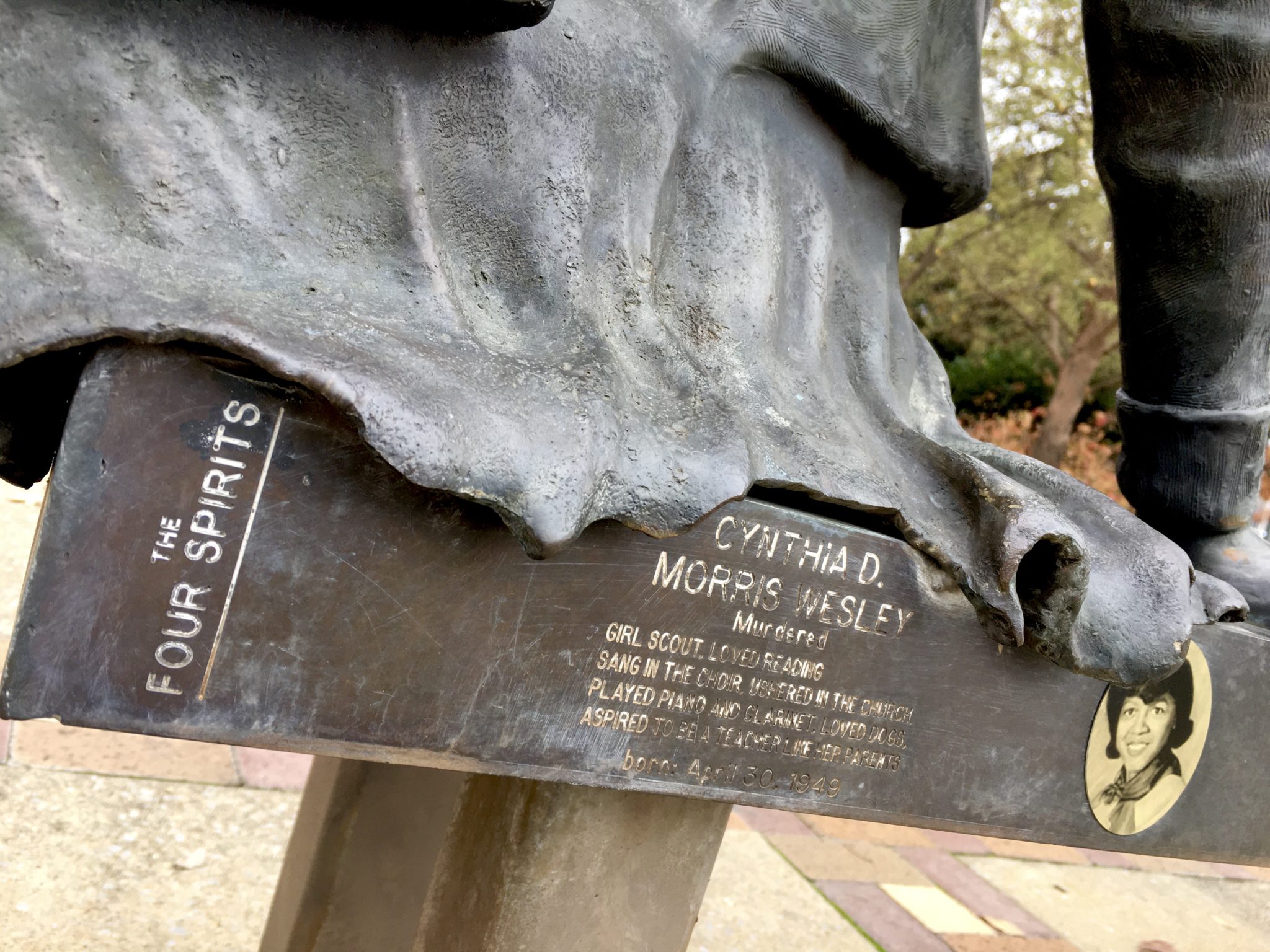 The Four Spirits Sculpture at Kelly Ingram Park Along the