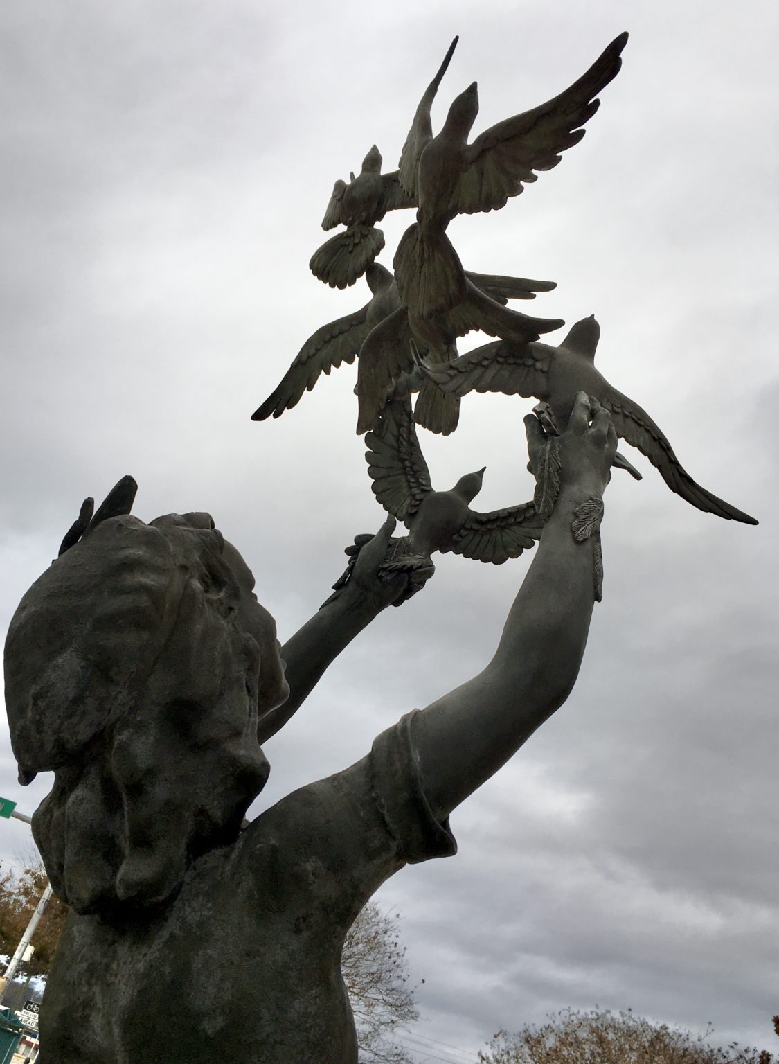 The Four Spirits Sculpture at Kelly Ingram Park Along the