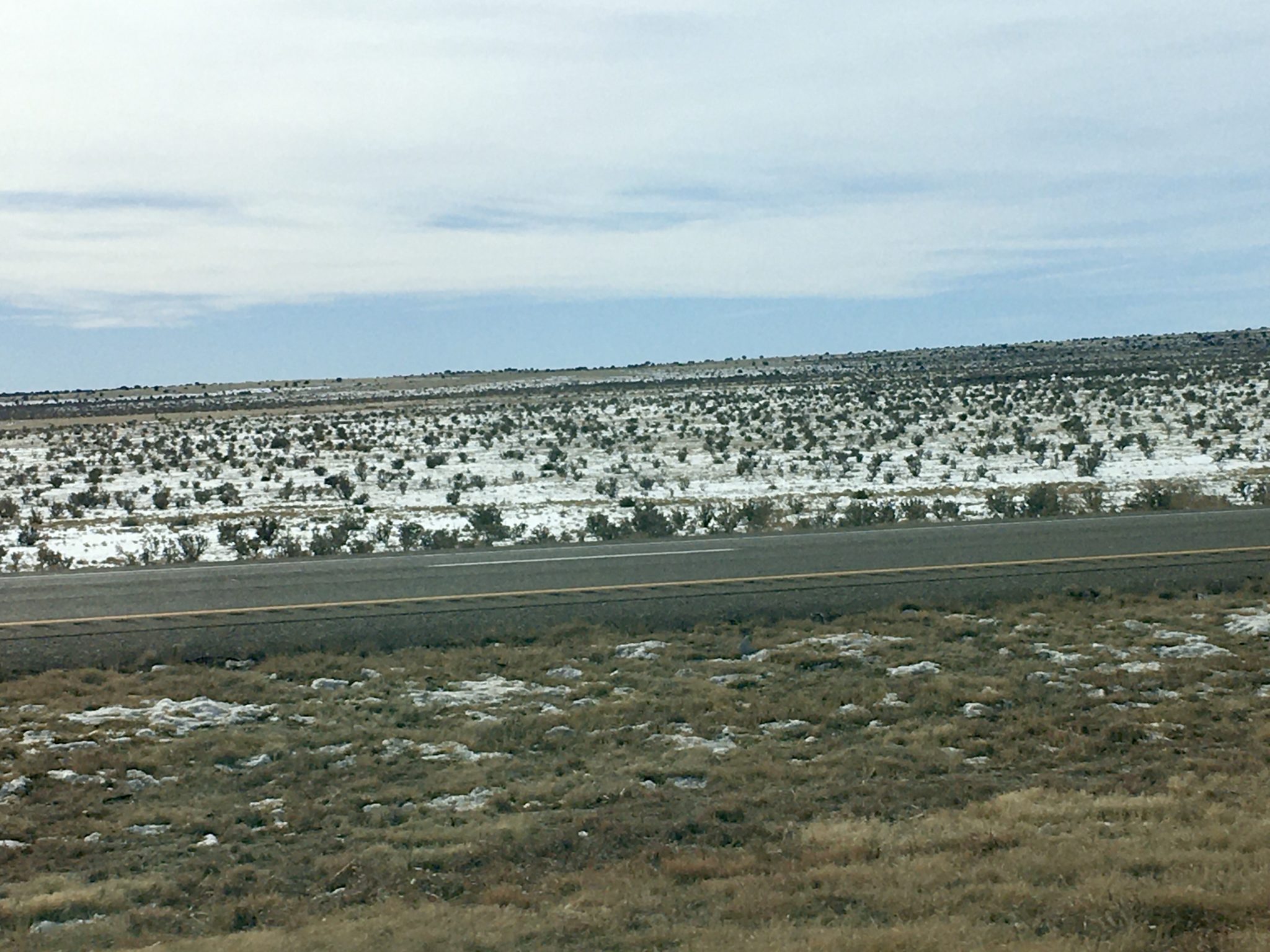 Desert Snow Santa Rosa into Moriarty, New Mexico 12/02/2019 SPG
