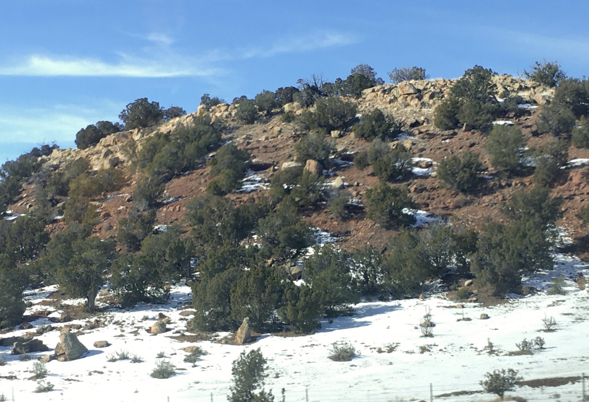 Desert Snow Santa Rosa into Moriarty, New Mexico 12/02/2019 SPG