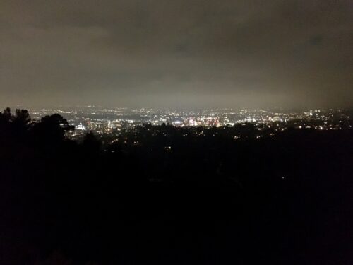 Homeschoolers homeschooling family travel adventure things to do with kids teens california ca los angeles hollywood ca griffith park observatory mount hollywood view of la city lights spgfan smiles per gallon
