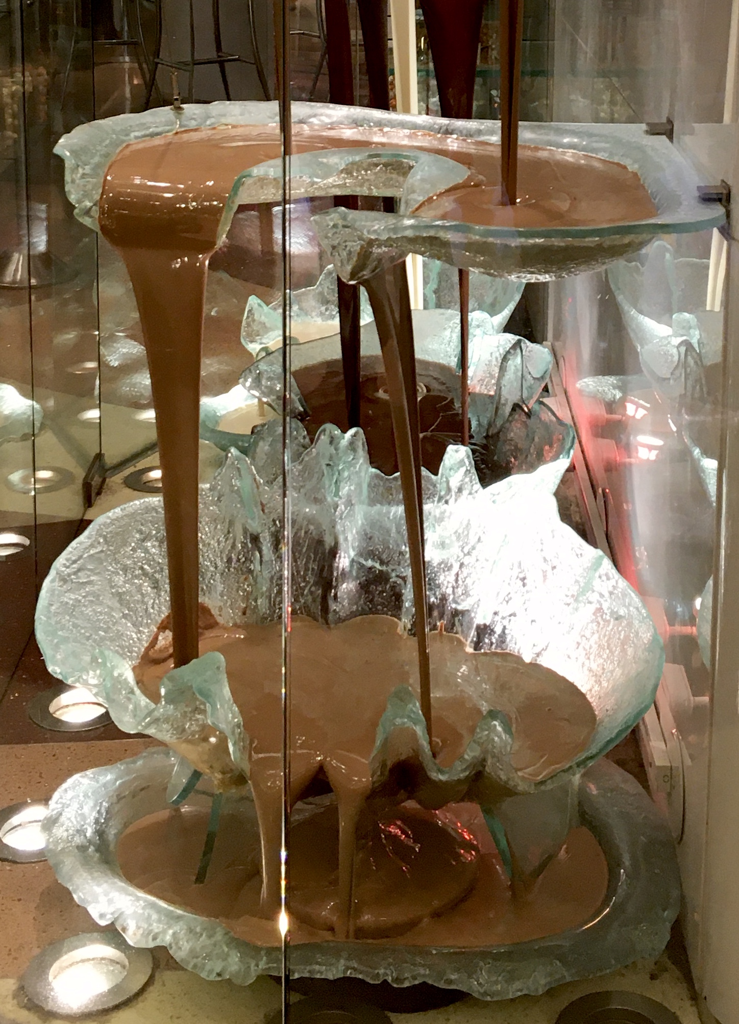 The World’s Largest Chocolate Fountain at the Bellagio Patisserie in