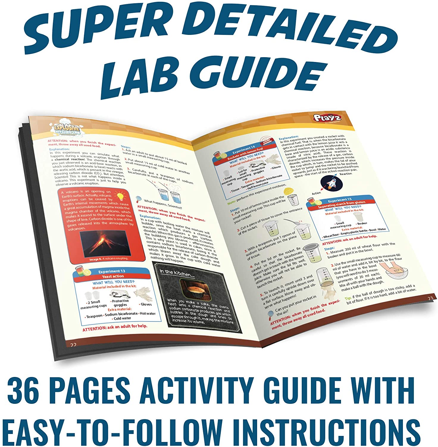 Kitchen Science Playz Explosive Kitchen Lab 26+ Physics, Chemistry