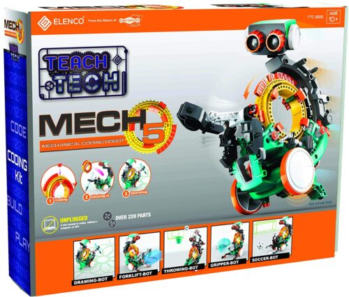 Robotics: Elenco Teach Tech “Mech-5”, Programmable Mechanical Robot ...