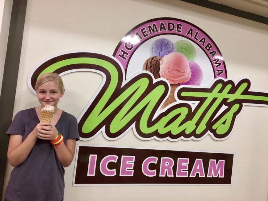 Matt’s Homemade Alabama Ice Cream Gulf Shores, Alabama 9/21/2017