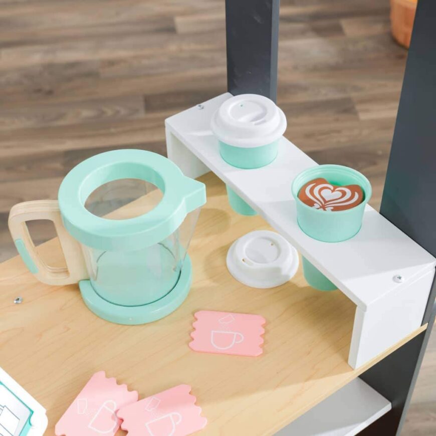 Hip Kids Food, Farm, and Fun KidKraft Lets Pretend Shopkeeper Stand