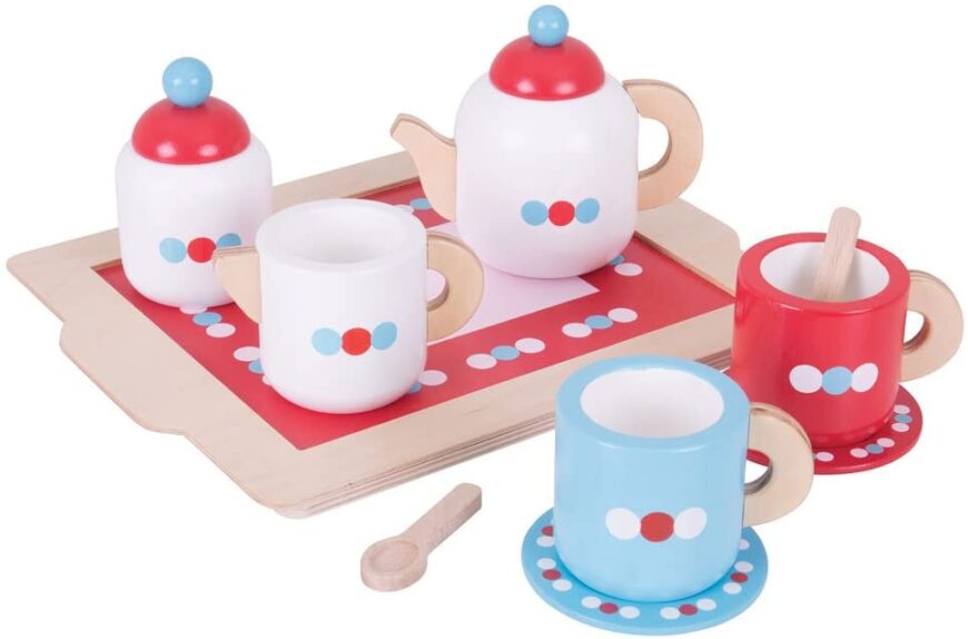 Bigjigs Tea Set on a Tray main image 1