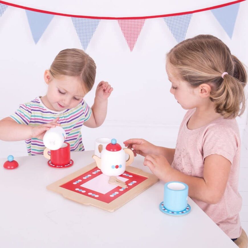 Bigjigs Tea Set on a Tray main image 0