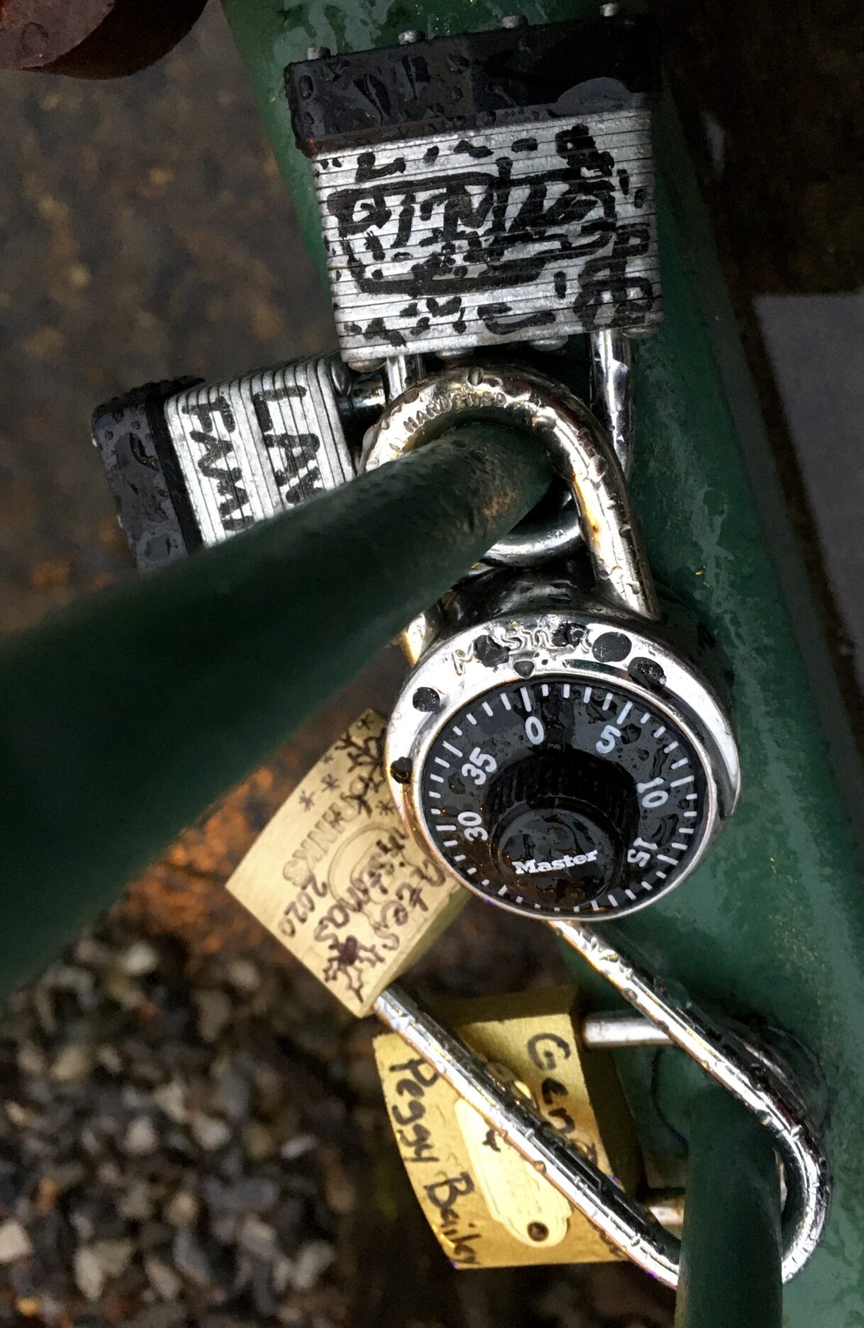 Love Locks on the Chattahoochee River Helen, 02/12/2021