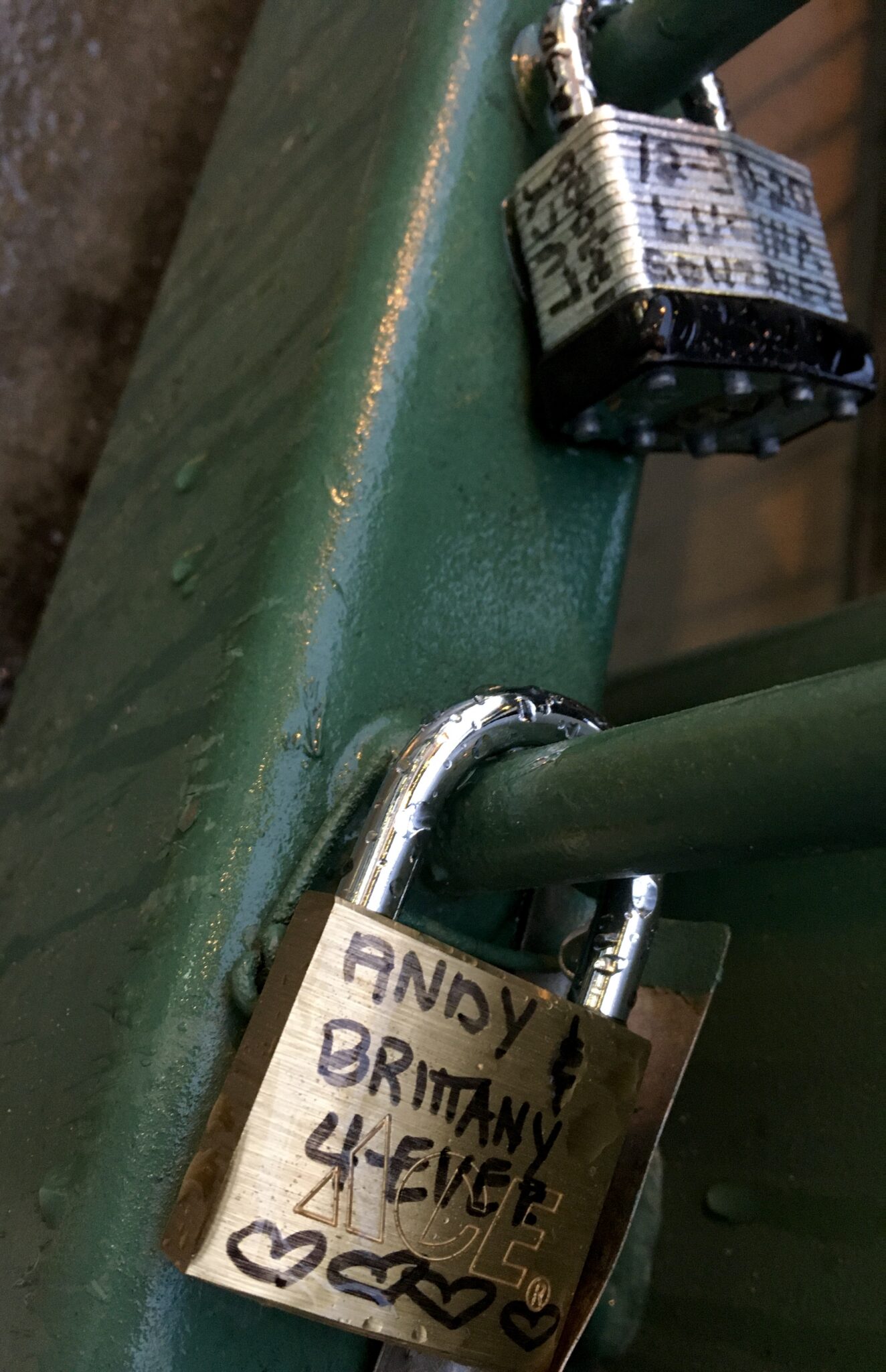 Love Locks on the Chattahoochee River Helen, 02/12/2021