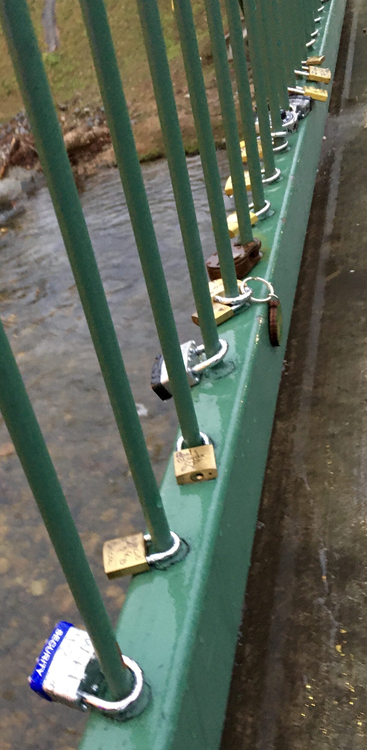Love Locks on the Chattahoochee River Helen, 02/12/2021