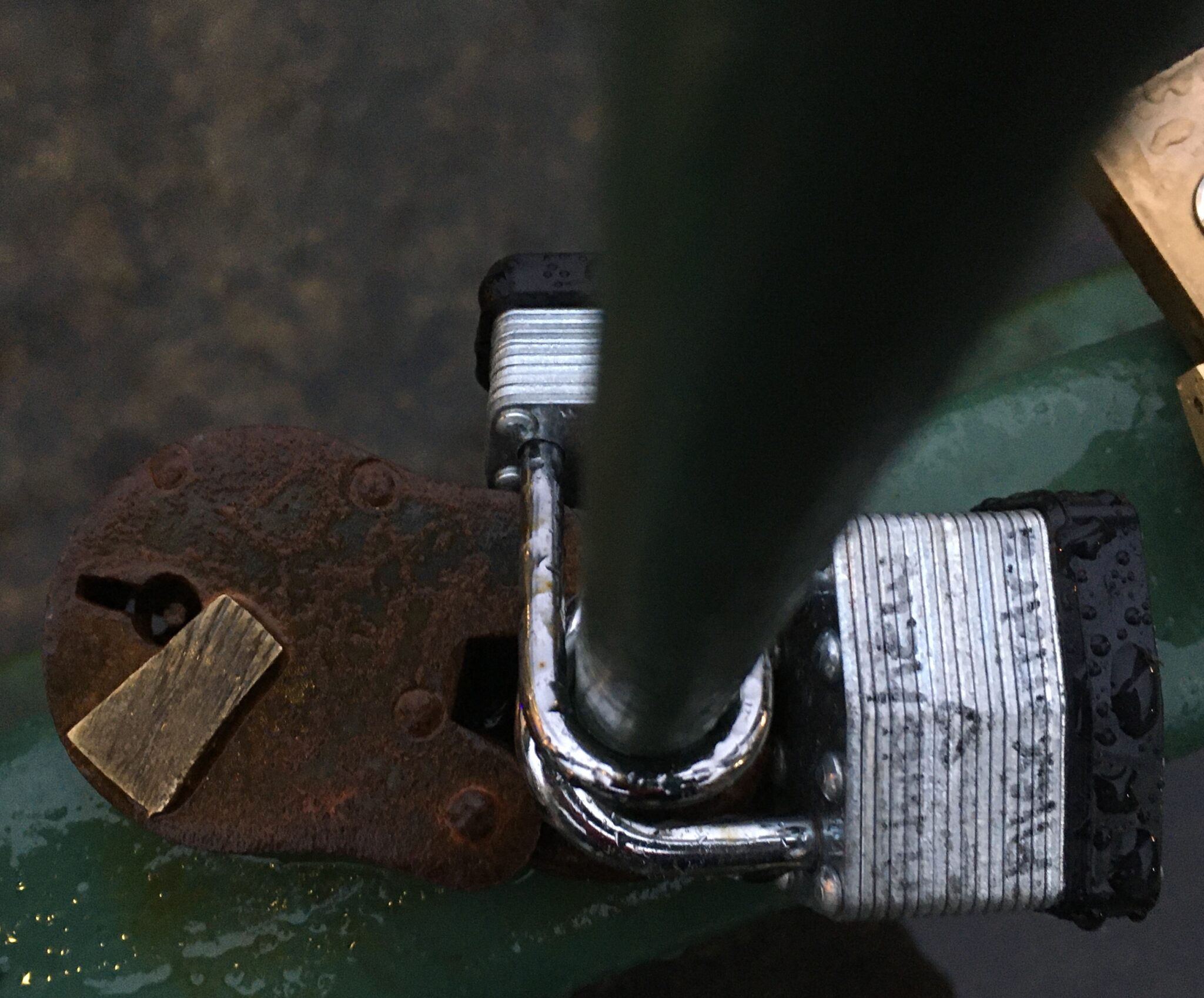 Love Locks on the Chattahoochee River Helen, 02/12/2021
