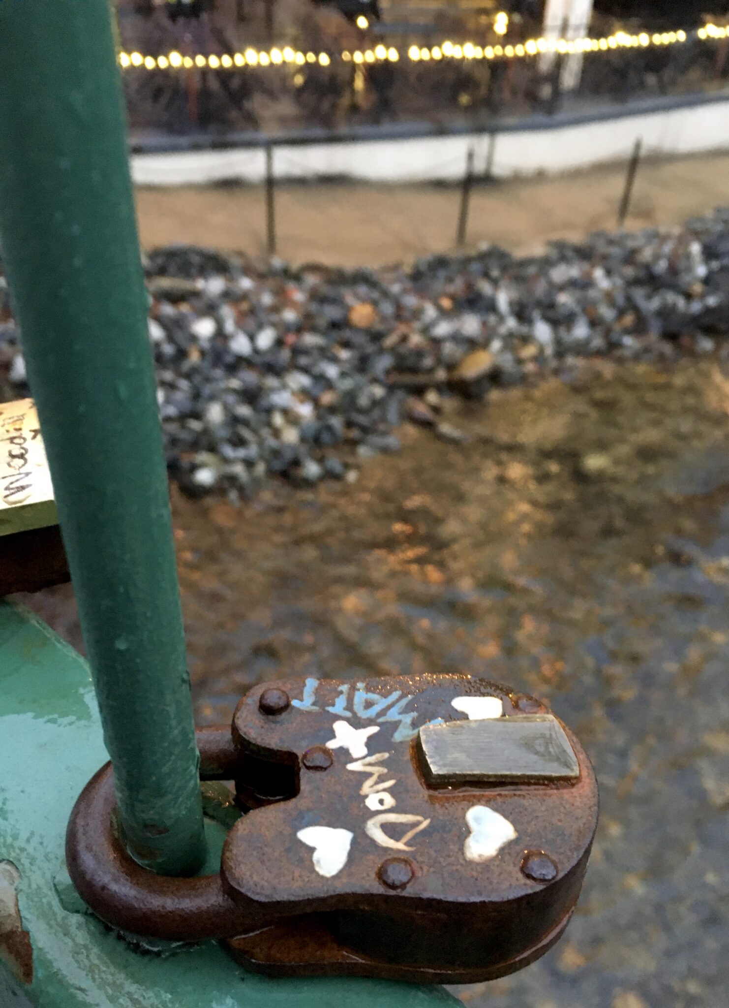 Love Locks on the Chattahoochee River Helen, 02/12/2021