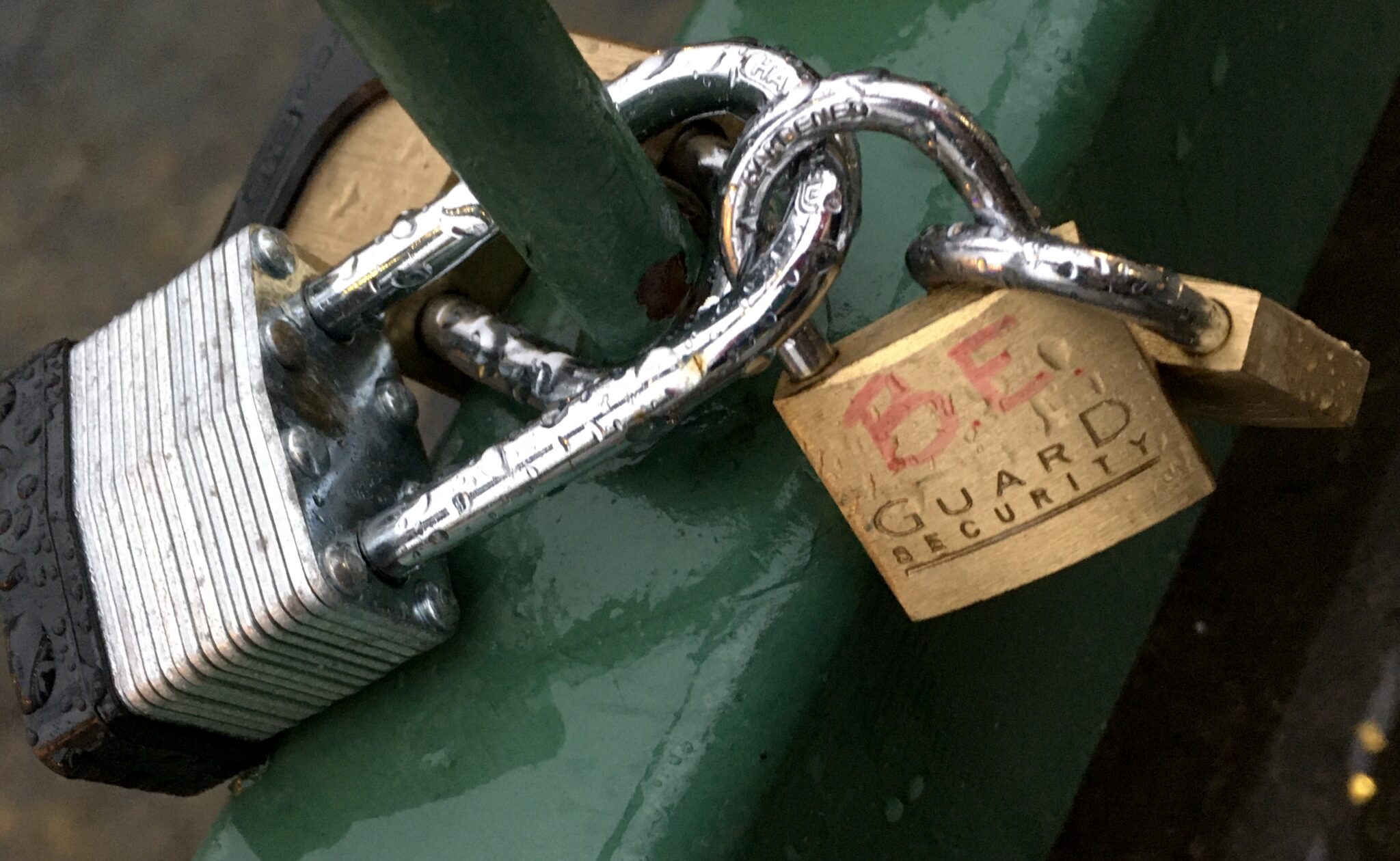 Love Locks on the Chattahoochee River Helen, 02/12/2021
