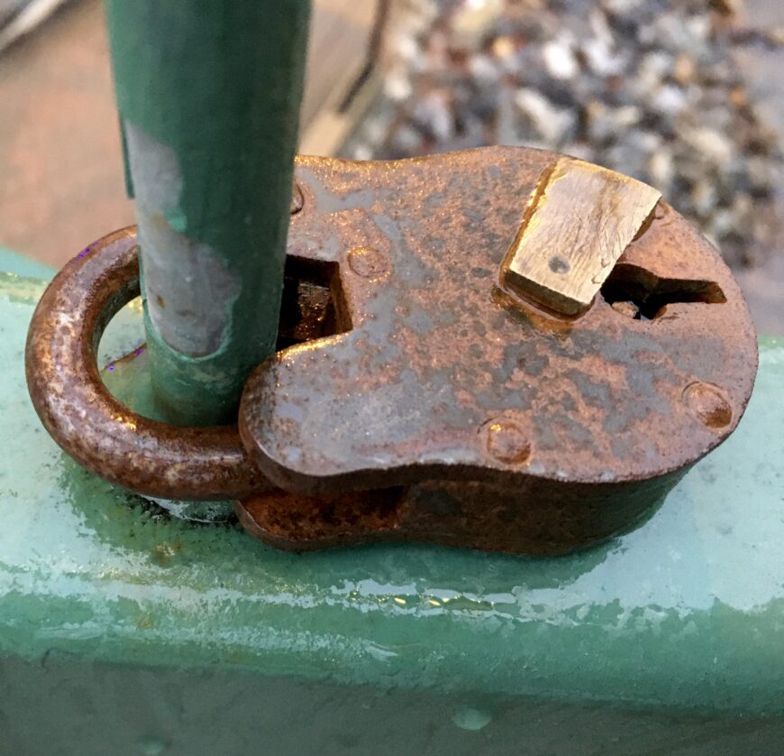 Love Locks on the Chattahoochee River Helen, 02/12/2021