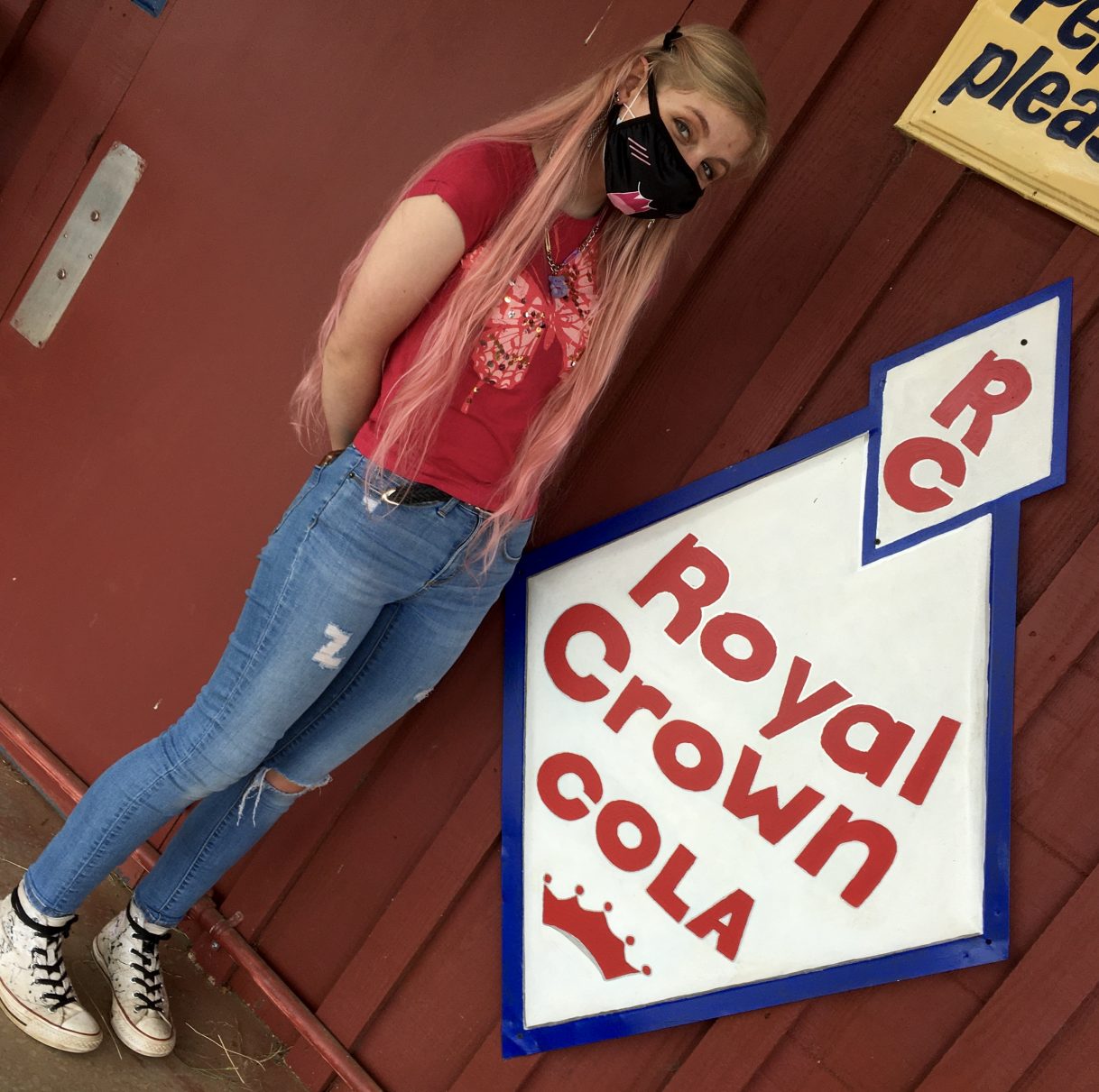 Old Sign Collection at Merritt Pecan Co & General Store Weston