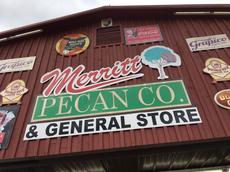 Old Sign Collection at Merritt Pecan Co & General Store Weston