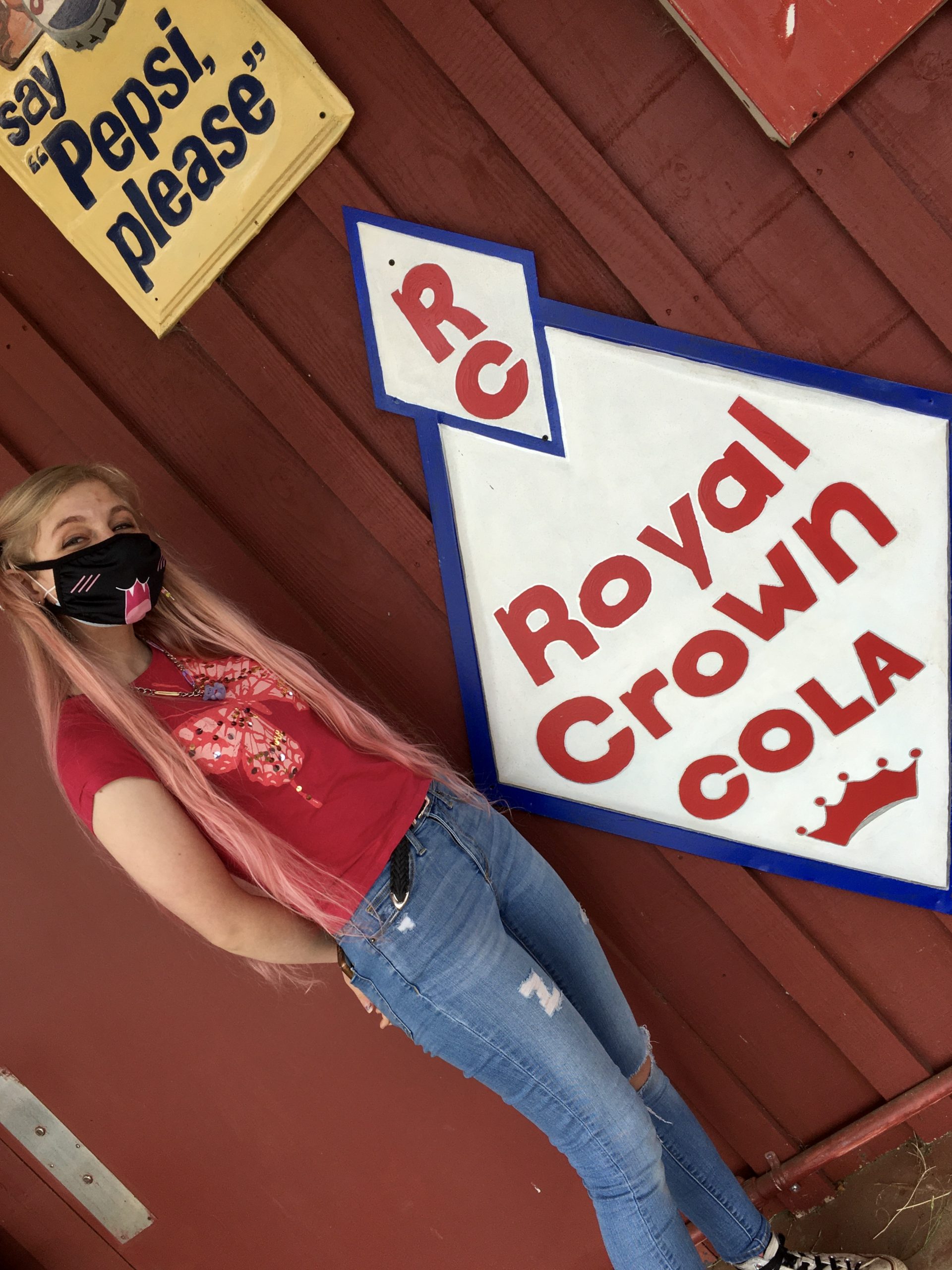 Old Sign Collection at Merritt Pecan Co & General Store Weston